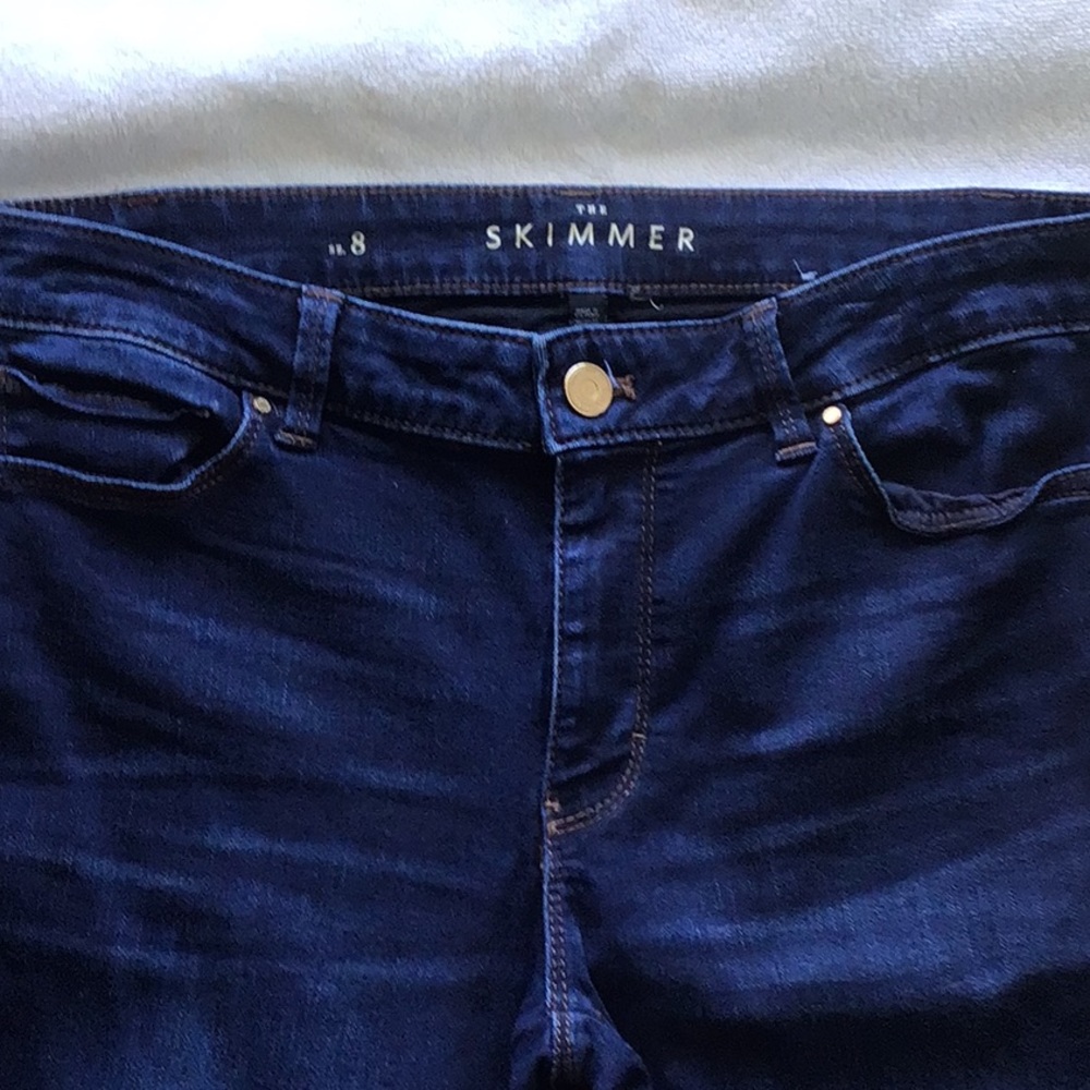 White House Black Market Jeans,Skimmer dark wash Jeans ,Size 8